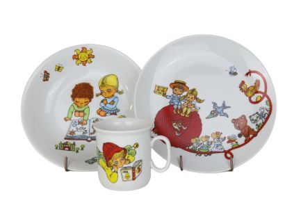 Dětská porcelánová souprava, Martínek, Thun RZ, 3 d.