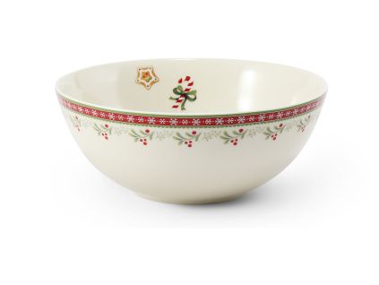 Miska, vánoční porcelán, perníčky, 16 cm, Leander
