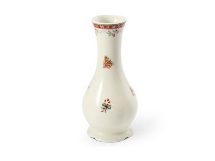 Váza, vánoční porcelán, perníčky, 15 cm, Leander