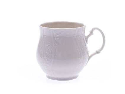 Hrnek Jonáš, 310 ml, český porcelán, Bernadotte, bílý, Thun