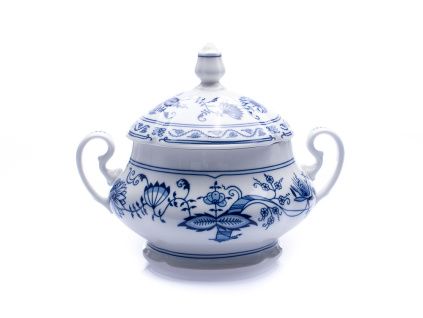 Mísa polévková, 2,50 l, český porcelán, Mary-Anne, cibulák, Leander