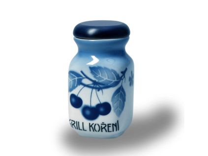 Dóza, grill koření, 200 ml, modré třešně, český porcelán, Thun