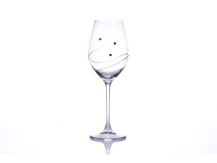 Sklenice na bílé víno, Diamante New Charisma 360 ml, Swarovski Elements, (2 ks)