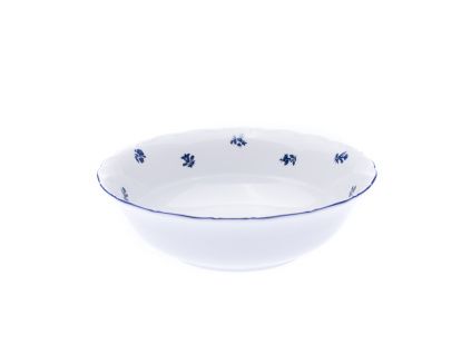 Mísa kompotová, 25 cm, Ophelia, modrá házenka, porcelán Thun RZ