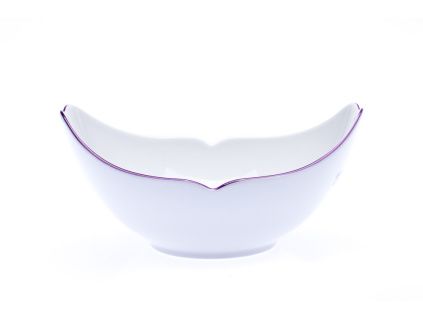 Miska na ovoce, 15,5 x  13 cm, Český porcelán Dubí, fialky