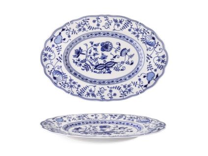 Mísa oválná, 32 cm, Mary–Anne, cibulák, porcelán, Leander