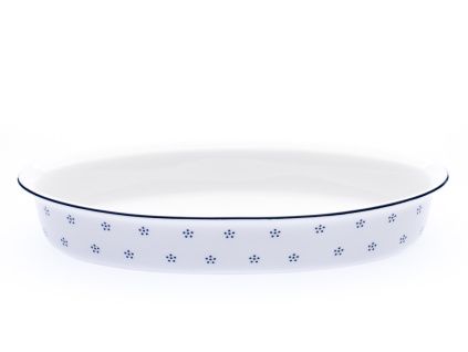Mísa zapékací oválná, 36 cm, modrá Valbella, česky porcelán, G. Benedikt