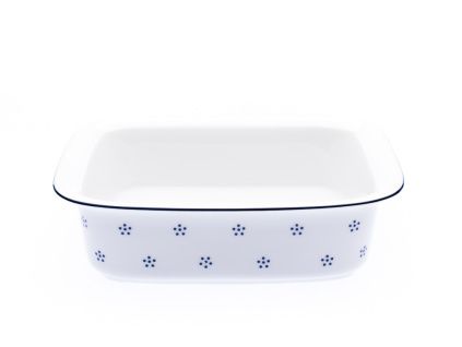 Mísa zapékací hranatá, 22 cm, modrá Valbella, česky porcelán, G. Benedikt