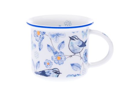 Hrnek Tina, 100 ml, modří ptáci, Český porcelán Dubí