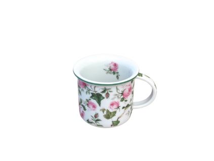 Hrnek Tina, 100 ml, růže a břečťan, Český porcelán Dubí