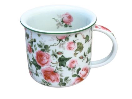 Hrnek Tina, 250 ml, růže a břečťan, Český porcelán Dubí