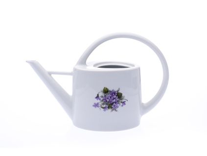 Konev zahradní, 1,70 l, fialky, Český porcelán Dubí