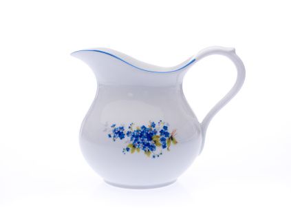 Džbán baňatý  1,20 l, pomněnky, Český porcelán