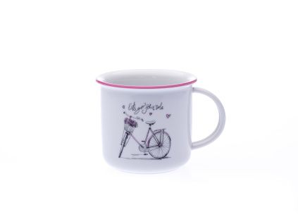 Hrnek Tina, Dámské kolo, 250 ml, porcelán Dubí