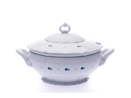 Mísa polévková, porcelán, 2,5 l, kytičky, G. Benedikt