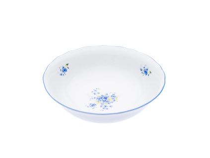 Mísa kompotová vysoká, 23 cm, pomněnky, Český porcelán