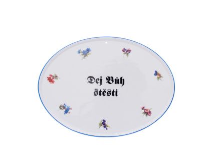 Boží požehnání, 24,5 x 18 cm, rakouská házenka, Český porcelán