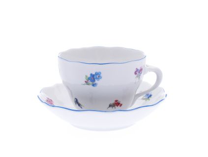Šálek a podšálkem, 210 ml, rakouská házenka, Český porcelán