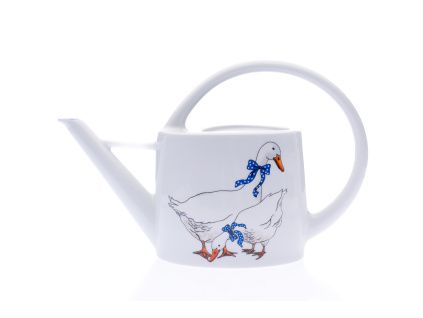 Konev zahradní, 1,70 l, husy, Český porcelán Dubí