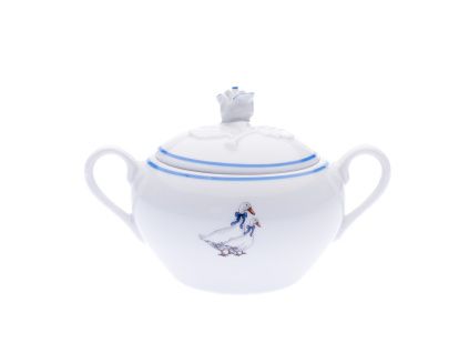 Cukřenka s oušky,  0,3 l, husy, Český porcelán