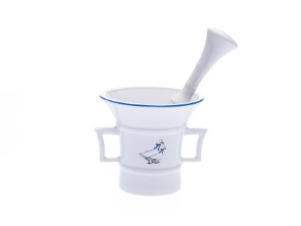 Hmoždíř s tloukem, 21 cm, husy, Český porcelán