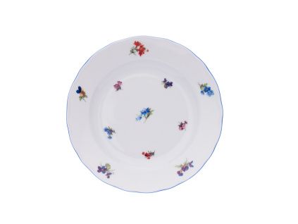 Talíř dezertní, 19 cm, rakouská házenka, Český porcelán Dubí