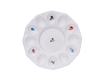 Podnos na vejce, 24 cm, rakouská házenka, Český porcelán