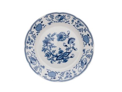 Natálie, talíř mělký, cibulák, český porcelán, 26 cm, Thun