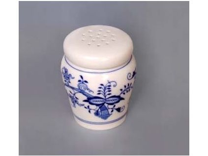 Dóza na moučkový cukr - sypátko  0,20 l,  cibulák,  Český porcelán