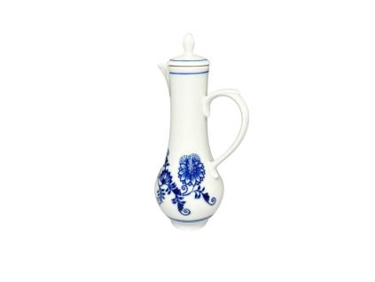 Karafka s víčkem,  0,14 l,  cibulák, Český porcelán