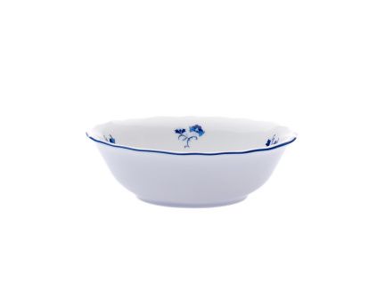 Miska kompot, 14 cm, modrá házenka, Český porcelán