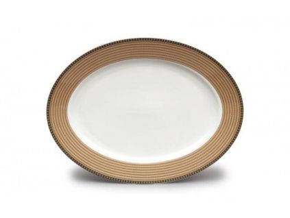 Mísa oválná, 32 cm, perličky, porcelán Thun