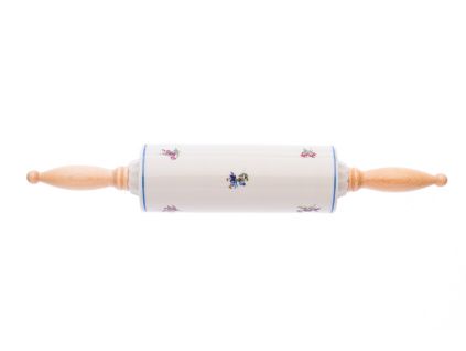 Váleček na nudle, 45 cm, rakouská házenka, slonová kost, Český porcelán Dubí
