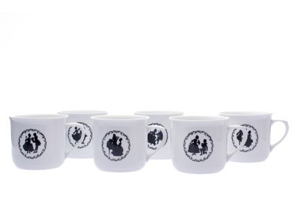 Sada vařáků, 650 ml, panenky, Český porcelán Dubí, 6 ks