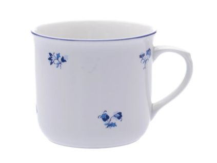 Hrnek Vařák, 0,65 l, Český porcelán Dubí, modrá házenka