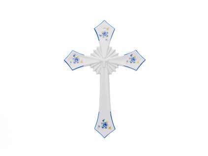 Svatý kříž, 306 x 213 mm, pomněnky, Český porcelán