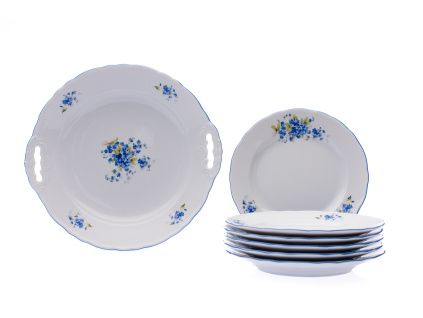 Koláčová souprava, 7 d., pomněnky, Český porcelán