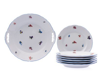 Koláčová souprava, 7 d., rakouská házenka, Český porcelán