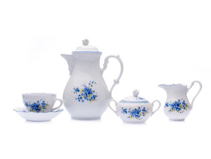 Kávová souprava, pomněnky, Český porcelán, 15 d.