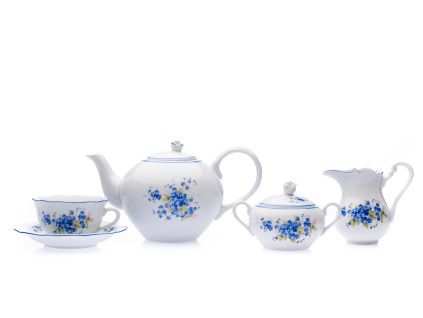 Čajová souprava, pomněnky, Český porcelán, 15 d.