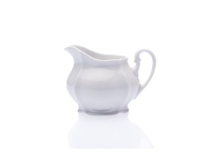 Porcelánová mlékovka nízká, 300 ml, bílá, Karlovarský porcelán