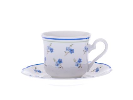 Šálek s podšálkem, porcelán, pomněnky, 0,15 l, Mary - Anne, Leander