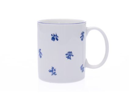 Hrnek, 300 ml, modrá házenka, český porcelán, Thun RZ