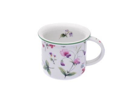 Hrnek Tina, 100 ml, jarní květiny, porcelán Dubí