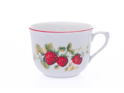 Hrnek R, 270 ml, jahody, Český porcelán Dubí