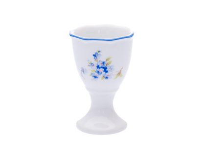 Kalíšek na vejce bez podstavce 7,5 cm, pomněnky, Český porcelán