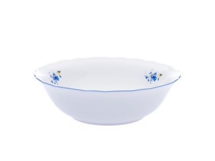 Mísa kompotová vysoká, 21 cm, pomněnky, Český porcelán