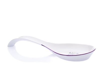 Lopatka odkládací, 30 x 12 cm, fialky, Český porcelán