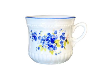 Hrnek Perlový malý, 0,26 l, pomněnky, Český porcelán