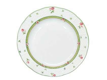 Menuet, talíř dezertní, 19 cm, růže, zelená, Thun